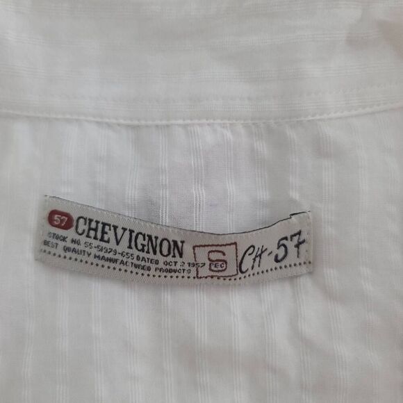 Chevignon Women's White Collared Long Sleeve Button Front Shirt Size Small - Picture 6 of 15